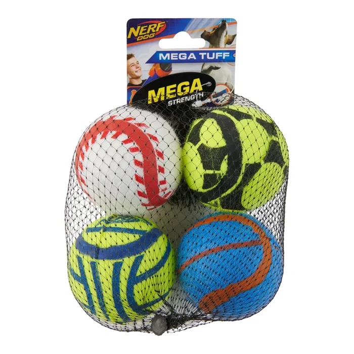 Nerf Dog Toughsports Balls, 4-Pack