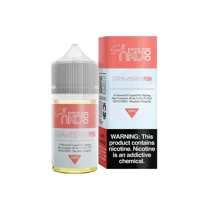 NKD 100 Menthol Salt – Strawberry Pom – 30ML E-Liquid