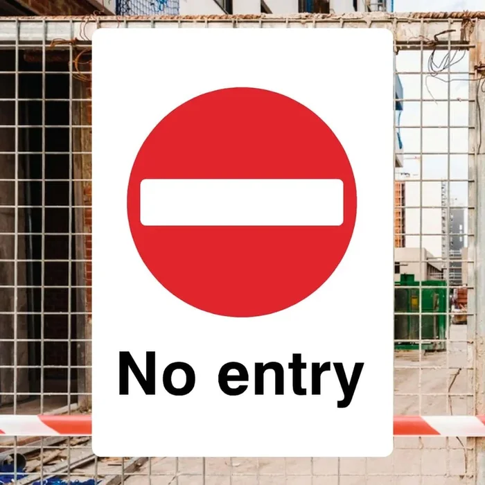 No Entry Symbol Sign v2
