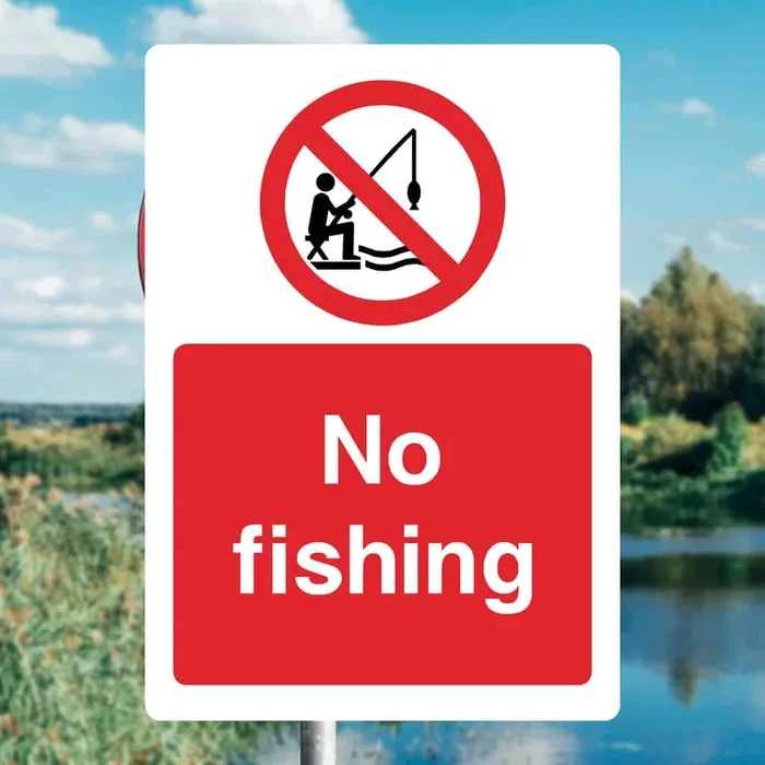 No Fishing Sign