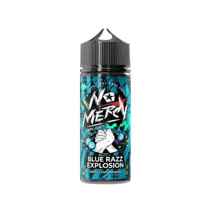 No Mercy Blue Razz Explosion 100ml Shortfill by Fantasi