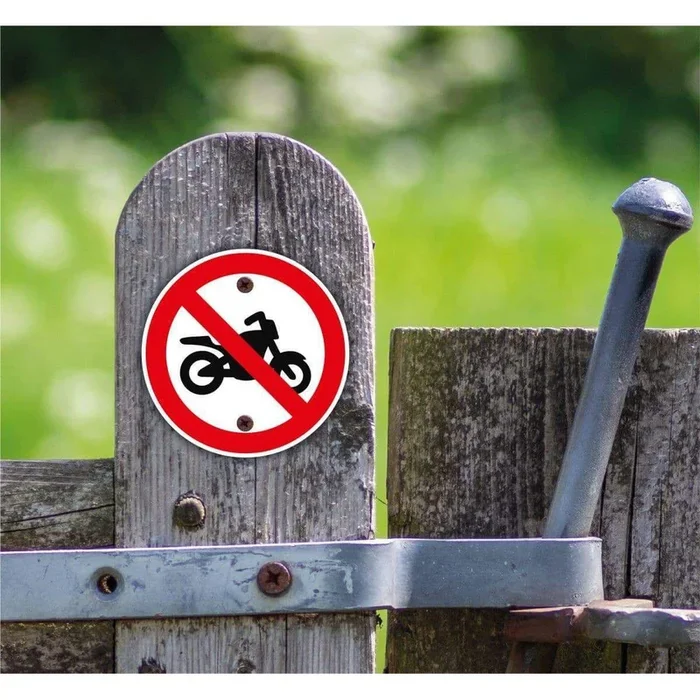 No Motorbikes Waymarker