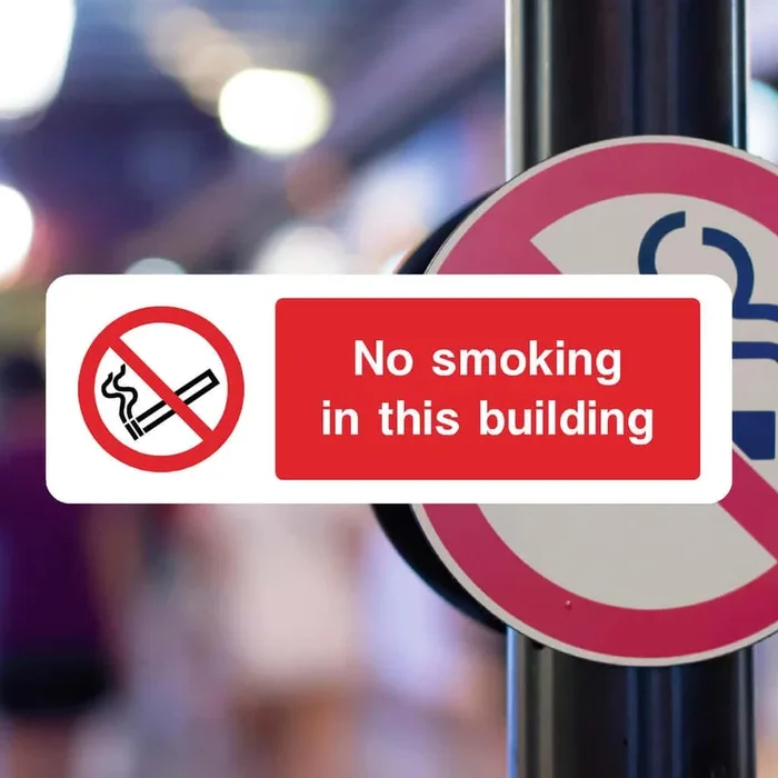 No Smoking Building Sign