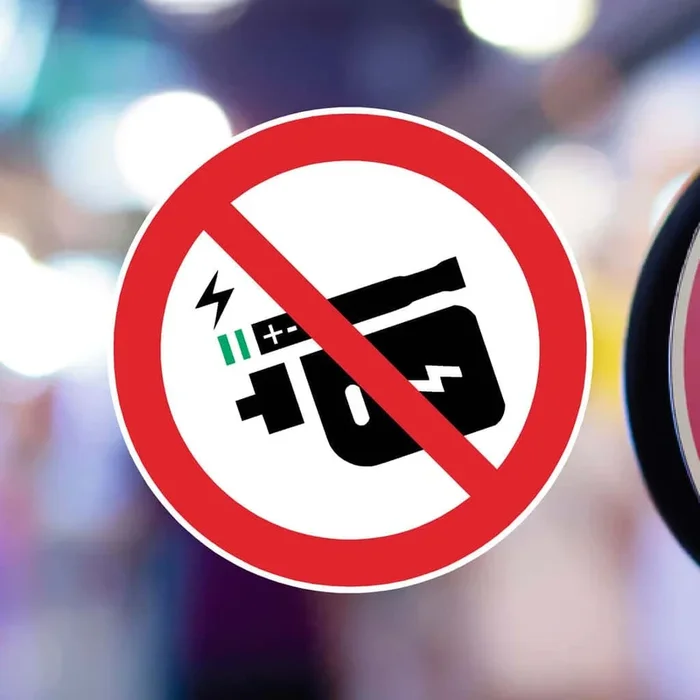 No Vaping or Smoking Sign