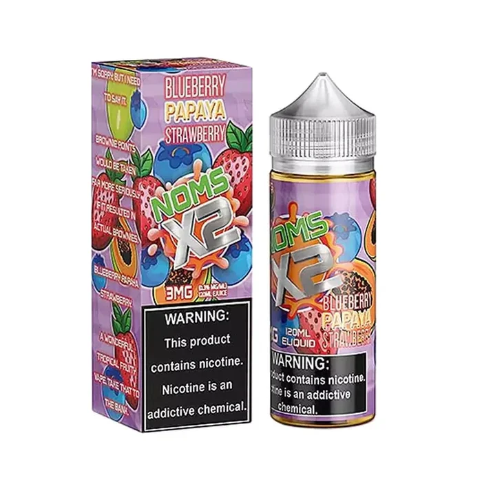 Noms X2 by Nomenon Blueberry Papaya Strawberry – 120ML E-Liquid