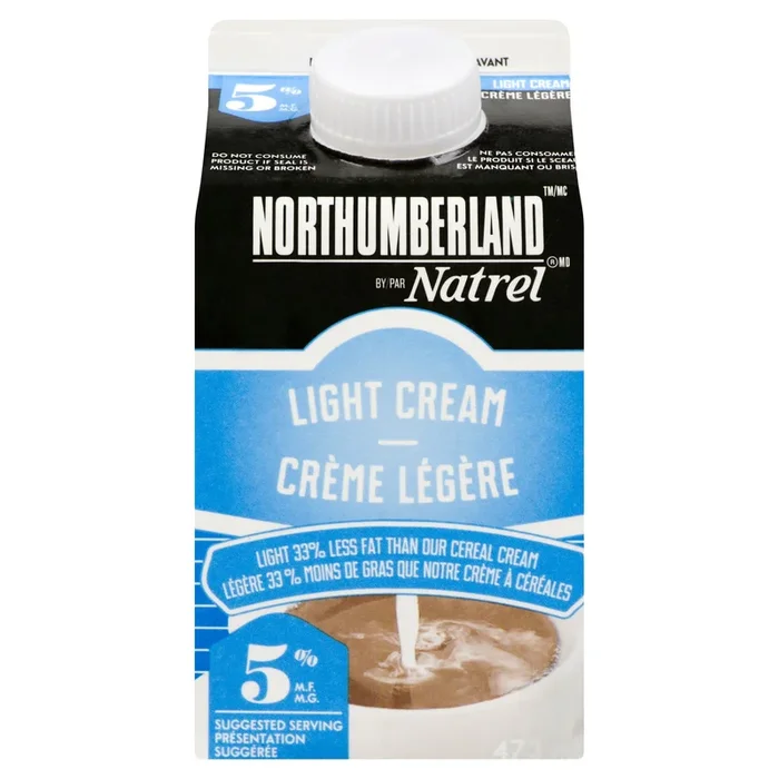 Northumberland 5% M.F. Light Cream, 473-ml