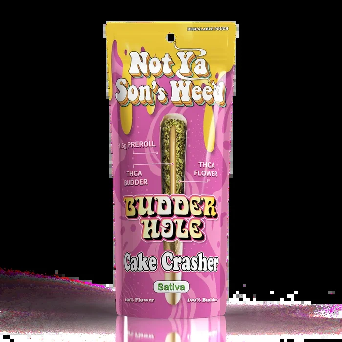 Not Ya Son’s Weed THCA “BUDDERHOLE” 1.5g Pre Rolls – 2 Count