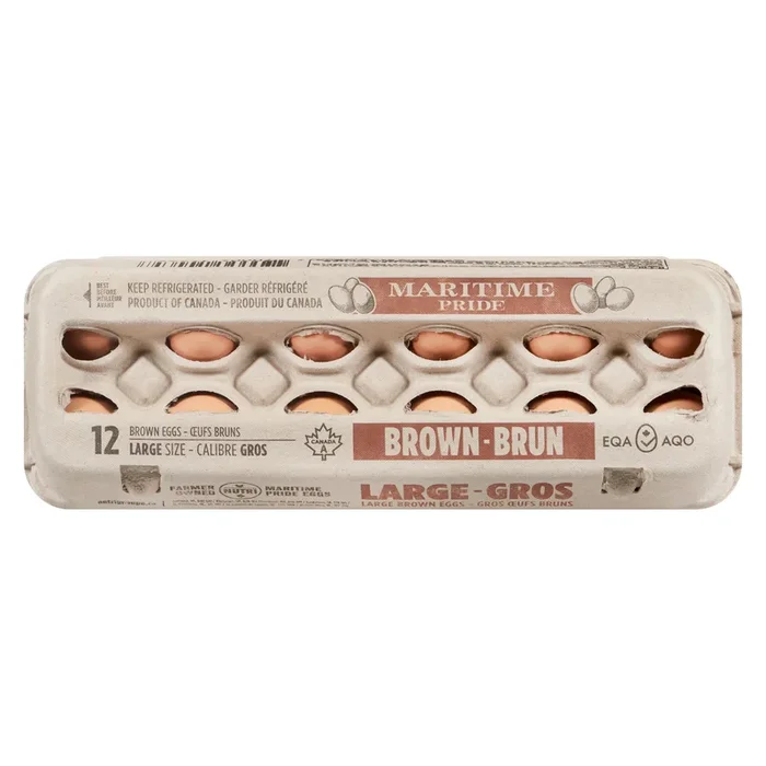 Nutri Maritime Pride gros oeufs bruns calibre, emballage de 12