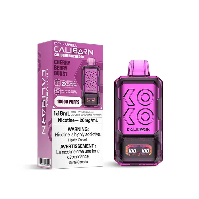 NVZN Caliburn Bar 18K Disposable – Cherry Berry Burst (ON)