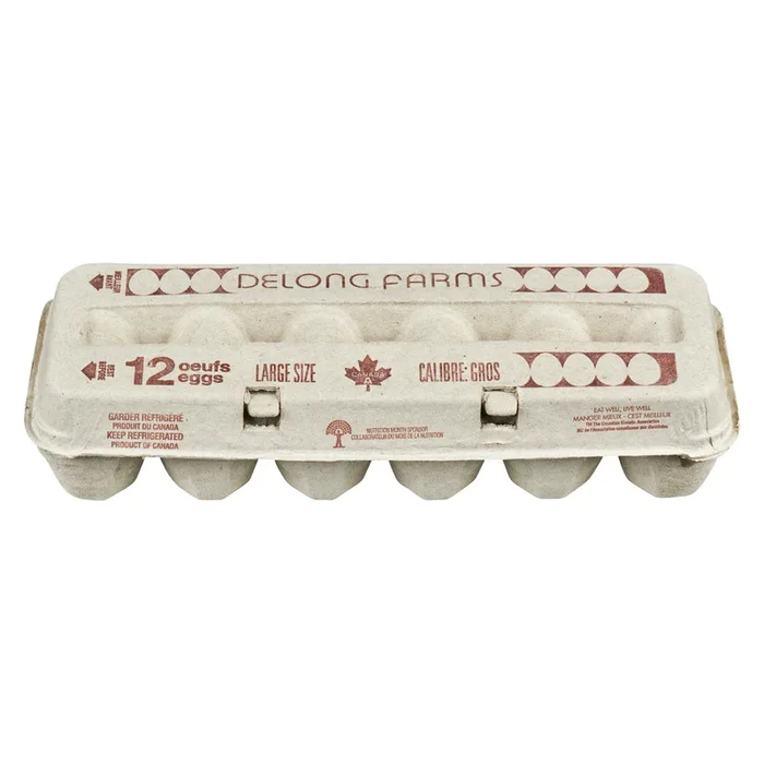 Oeufs blancs calibre gros – pqt de 12