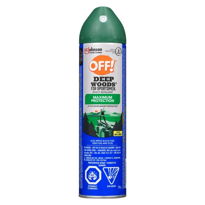 OFF! Deep Woods Sportsmen Pressurized Spray Insect Repellent with 30% Deet, 230-g
