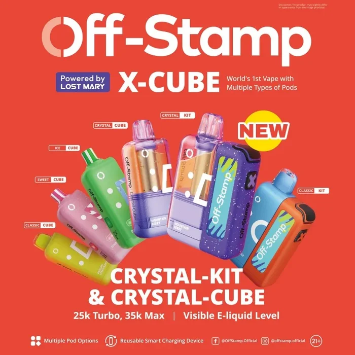 OFF STAMP X – CRYSTAL CUBE DISPOSABLE 35K