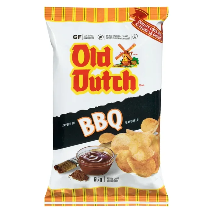 Old Dutch BBQ Chips, 66 g