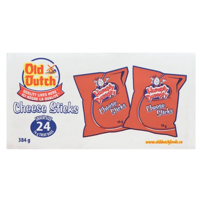 Old Dutch Humpty Dumpty Cheese Sticks Snack Bags 24pk. – 384g