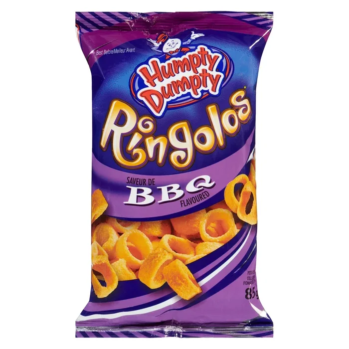Old Dutch Humpty Dumpty Potato Snack Ringolos BBQ Flavoured, 85 g