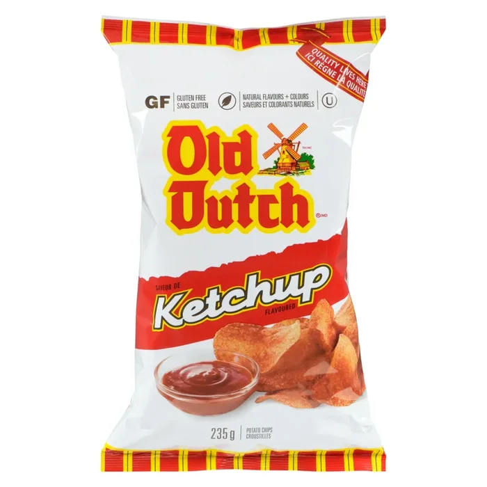 Old Dutch Ketchup Flavoured Potato Chips, 235-g
