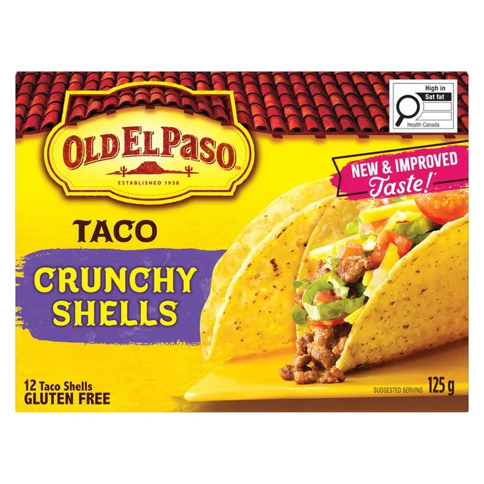 Old El Paso Taco Crunchy Shells, 12-Pack, 125 g