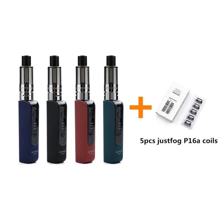 Original Justfog P16A Kit Vape Pen Mini Kit with 900mAh Battery Built-in Anti-spit protection E-cigarette kit vs justfog Q16 kit