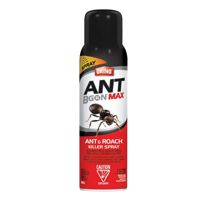 Ortho Ant B Gon Max destructeur de fourmis et blattes en aerosol, 400g