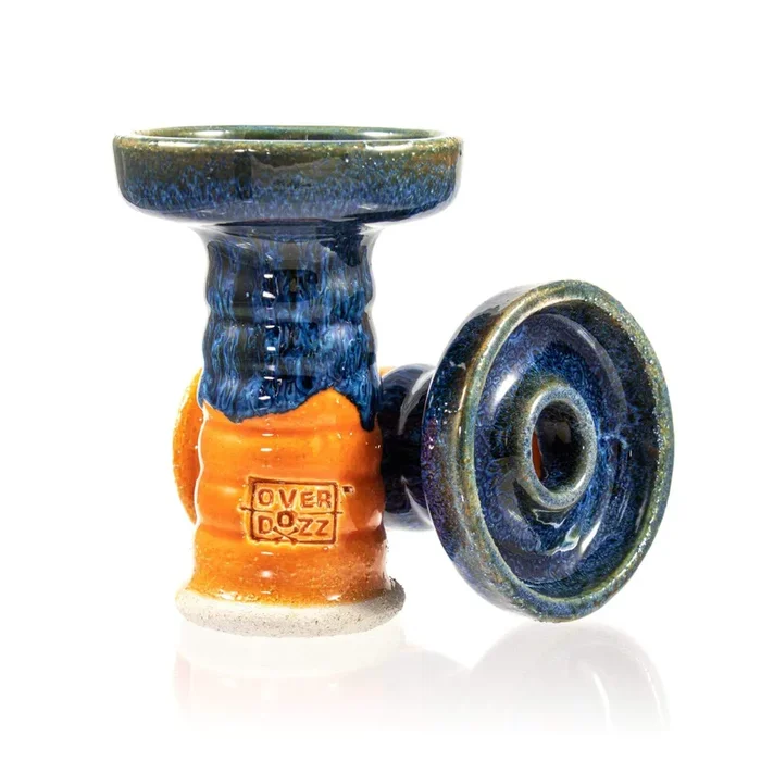 OverDozz Premium Phunnel Bowl G2-W White Clay – Blue Orange