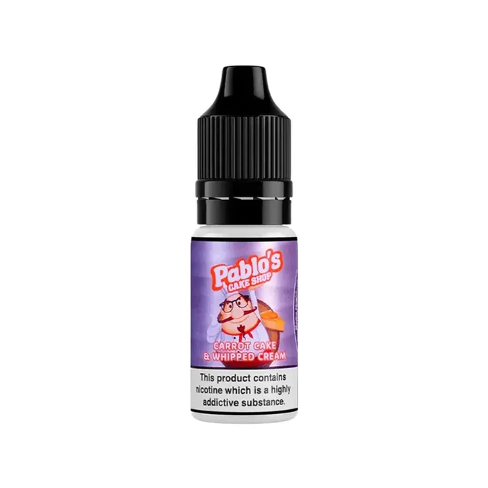 Pablo’s Cake Shop Carrot Cake & Whipped Cream 10ml Nic Salt E-liquid