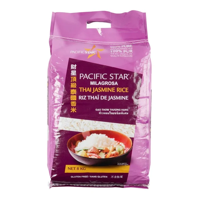 Pacific Star Jasmine Rice, 8-kg