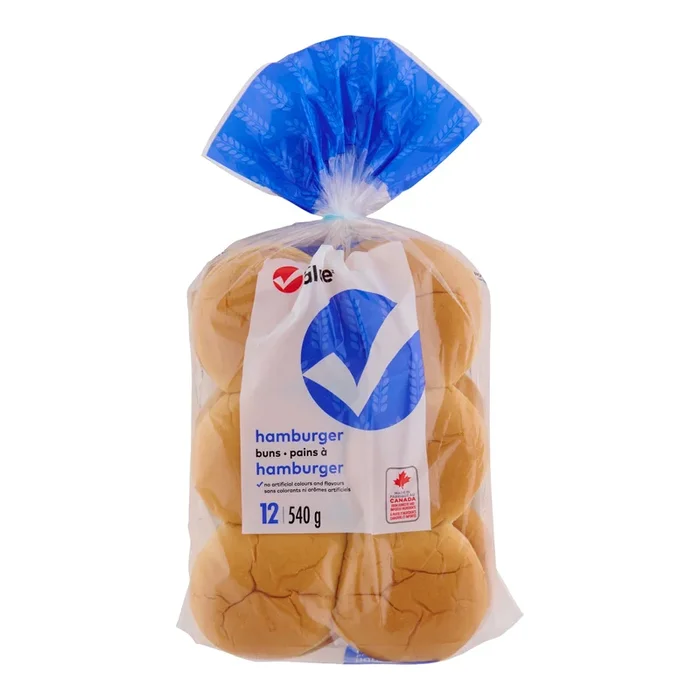 Pains hamburger Giant Value, paq. 12 – 540 g