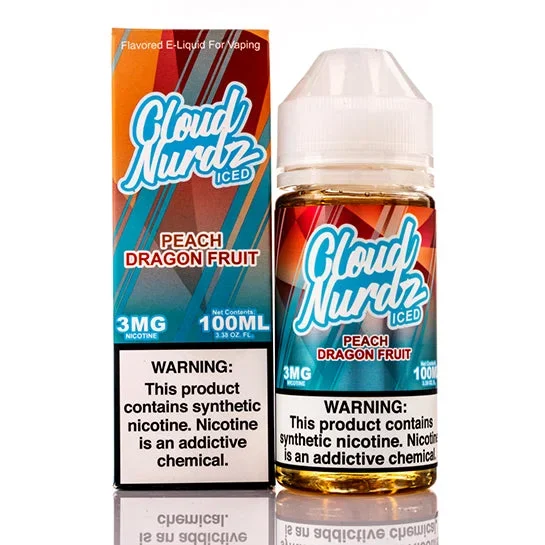 Peach Dragon Fruit Iced – Cloud Nurdz E-Juice (100 ml)