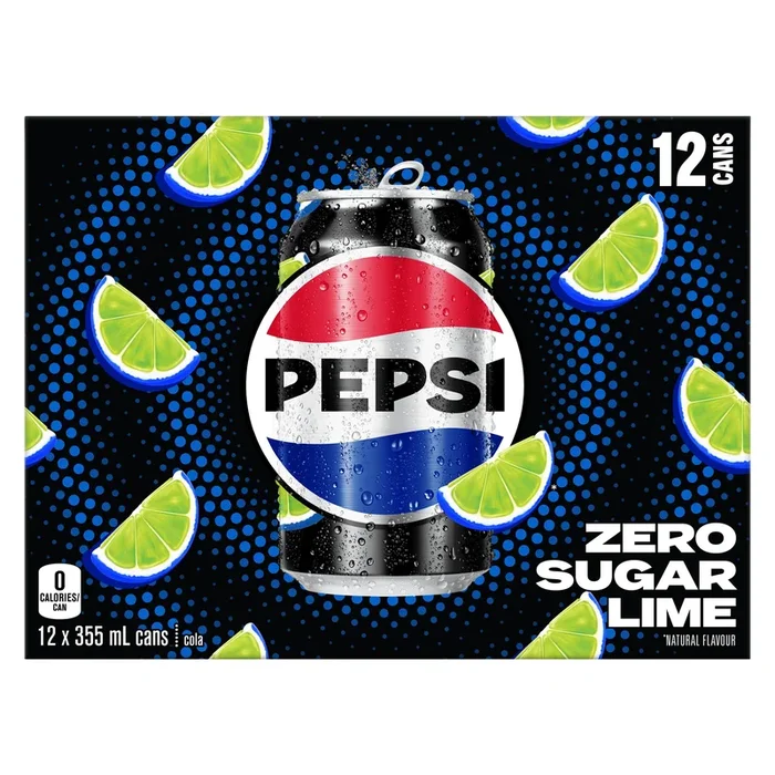 Pepsi Zero Lime 12-Pack, 355 ml
