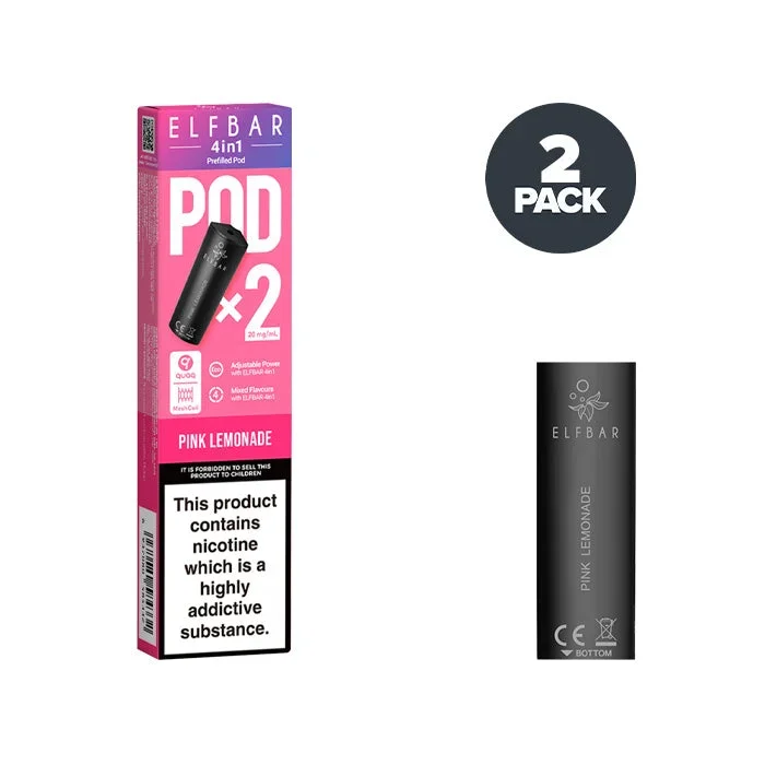 Pink Lemonade Elf Bar 4 in 1 Prefilled Pods