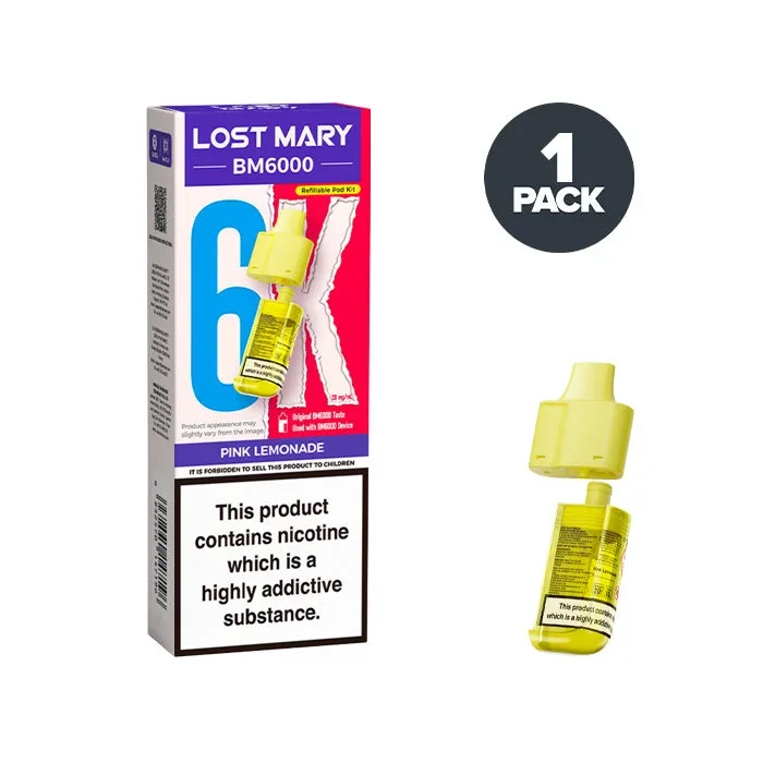 Pink Lemonade Lost Mary BM6000 Refill Pack