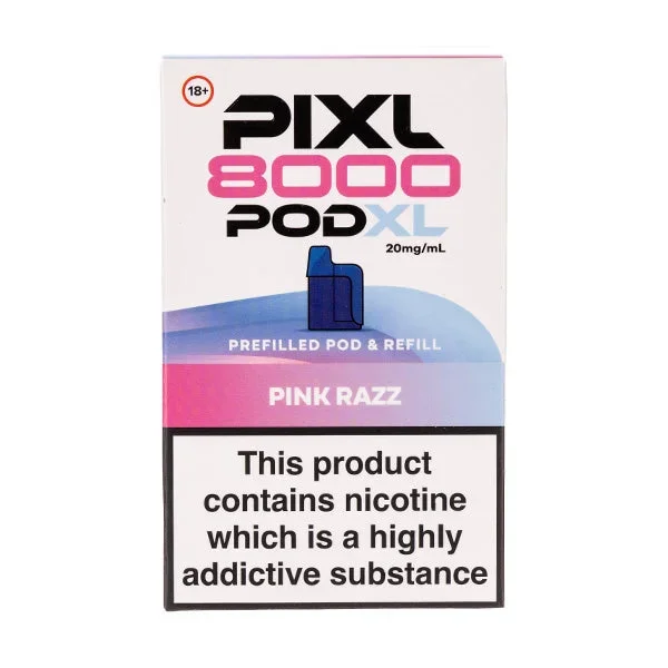 Pink Razz Pixl 8000 Prefilled Pod + Refill by Pixl