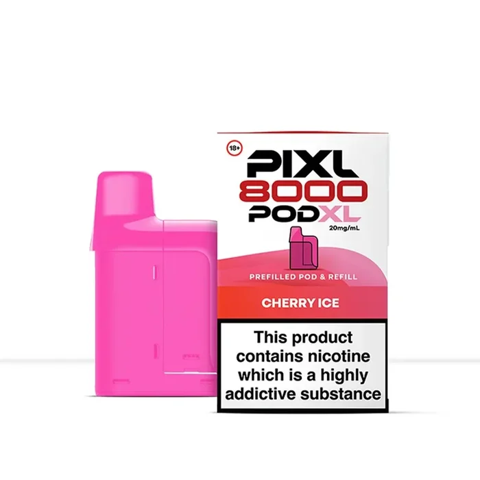 PIXL 8000 Pod XL Cherry Ice Prefilled Vape Pod Refills
