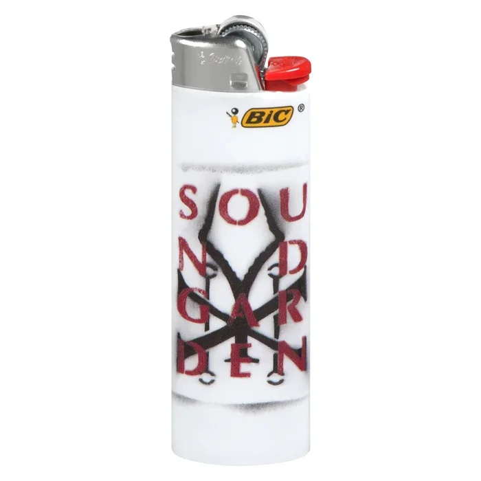 Plateau de briquets BIC avec motifs de groupe rock