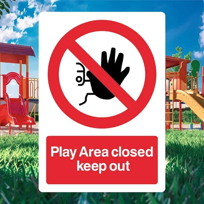 Play Area Closed Sign v2