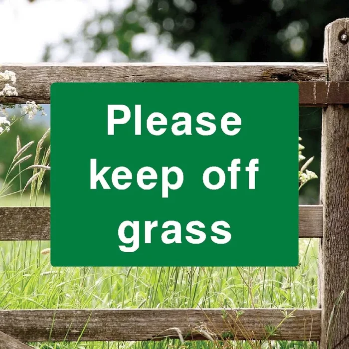 Please Keep Off Grass Full Colour Sign