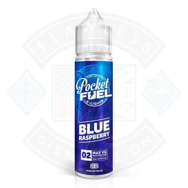 Pocket Fuel Blue Raspberry 02 0mg 50ml Shortfill
