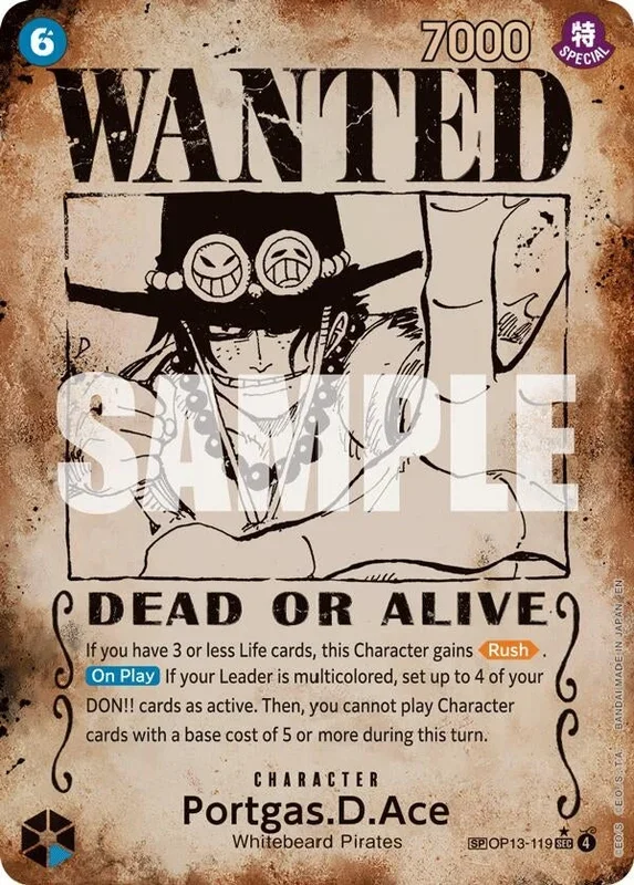 Portgas.D.Ace (119) (Wanted Poster) (OP13-119) (OP13)