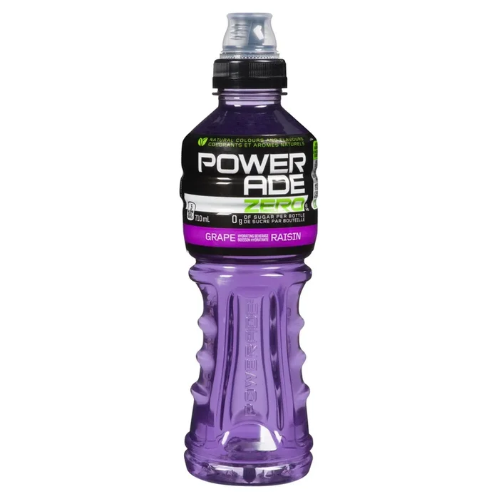 Powerade Zero Grape Hydrating Beverage, 710-ml