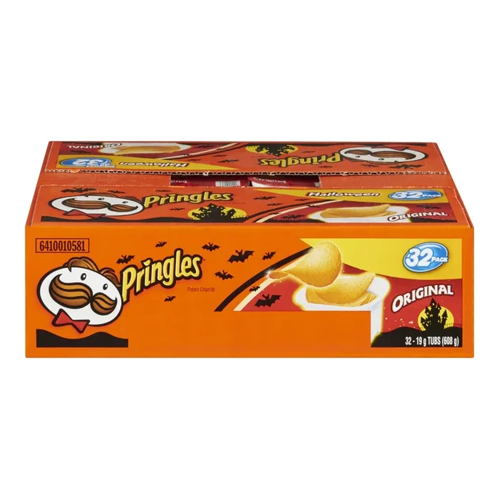 Pringles Original Halloween, collations, emballage de 32 – 608g