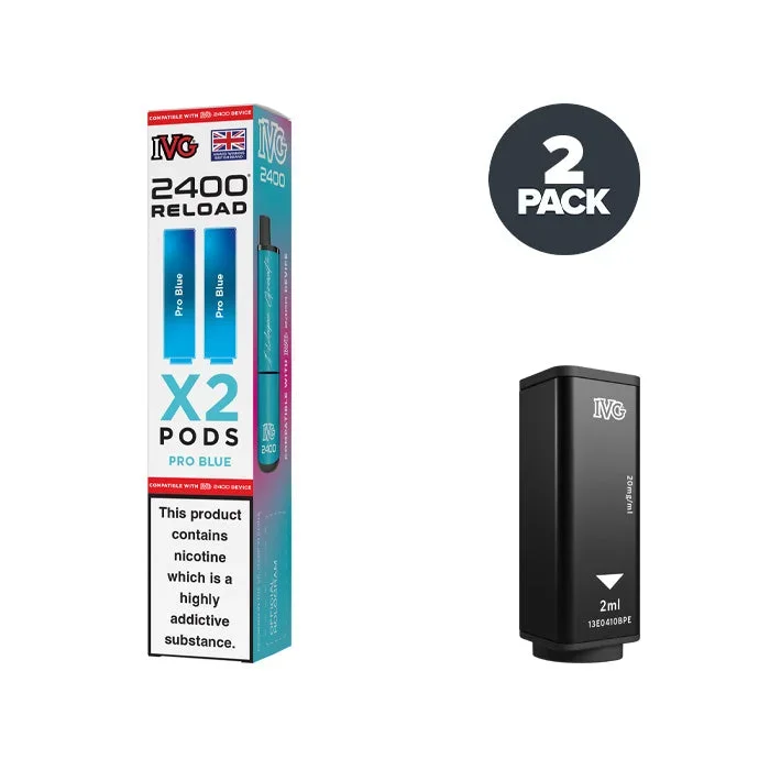 Pro Blue IVG 2400 Reload 2 in 1 Prefilled Pods