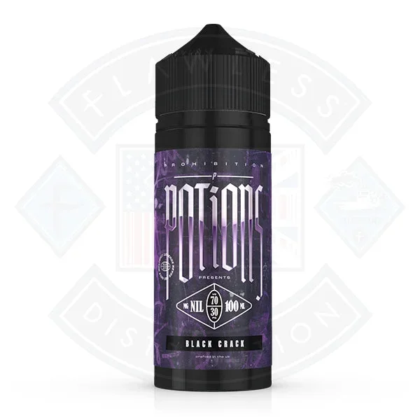 Prohibition Potions – Black Crack 0mg 100ml Shortfill