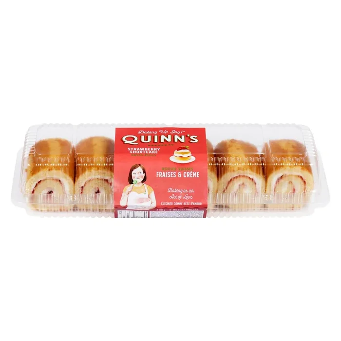 Quinn’s Strawberry Shortcake Swiss Rolls, 6-Pack, 400-g