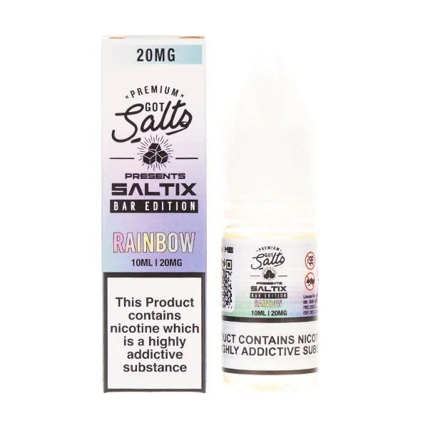 Rainbow Saltix Bar Edition Nic Salt E-Liquid by Got Salts
