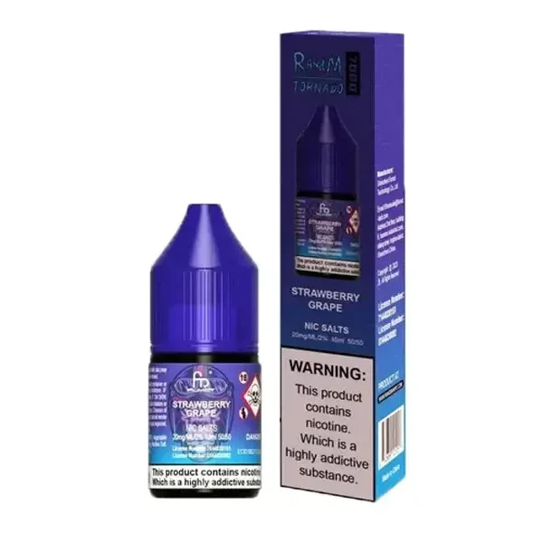 RandM Tornado 9000 Strawberry Grape 10ml Nic Salt E-liquid