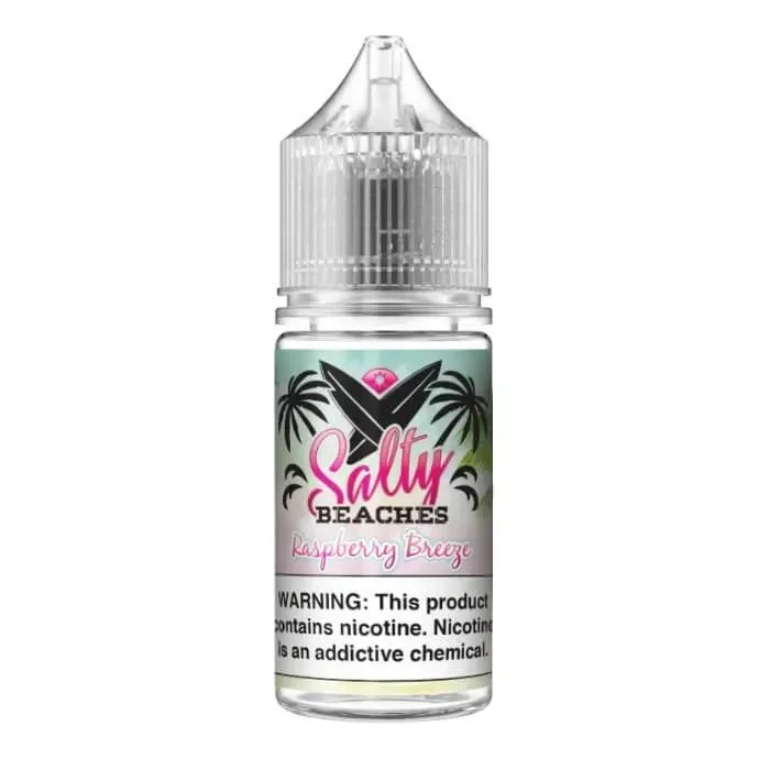 Raspberry Breeze Nicotine Salt by Salty Beaches