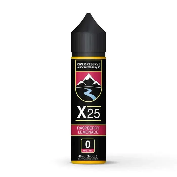 Raspberry Splash X-25 E-Liquid by River Reserve
