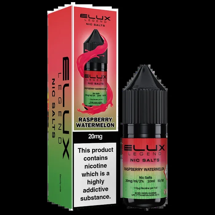 Raspberry Watermelon Nic Salt by Elux 10ml