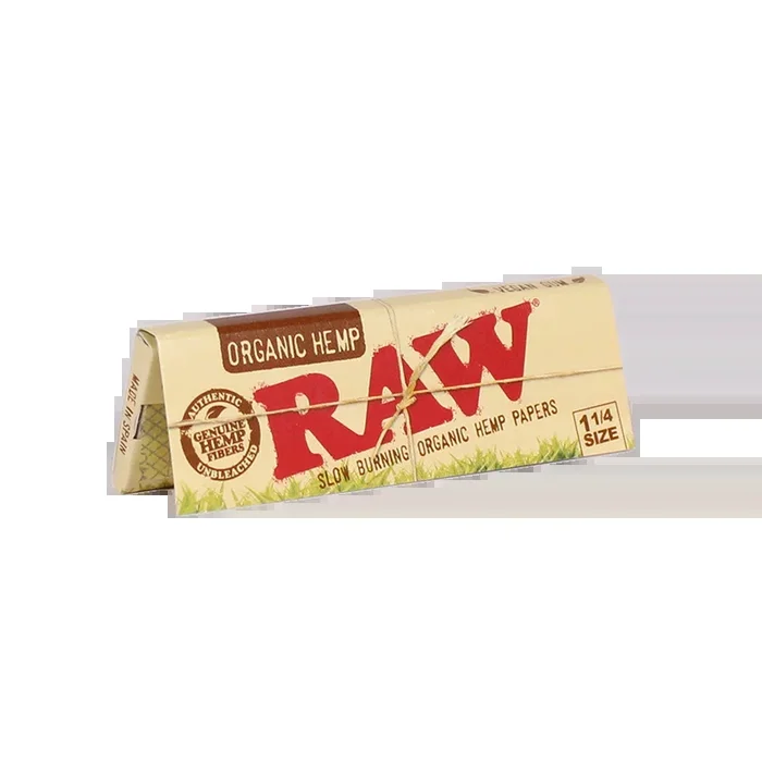 RAW- ORGANIC HEMP 1 1/4 SIZE PAPERS