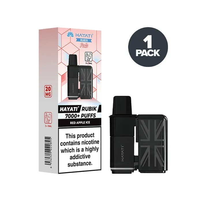 Red Apple Ice Hayati Rubik 7000 Prefilled Pods